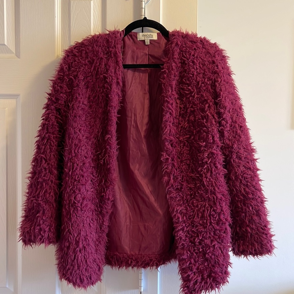 Fuzzy Pink Coat